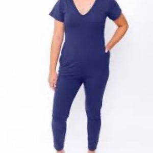 smash & tess cozy Sunday romper brillant blue